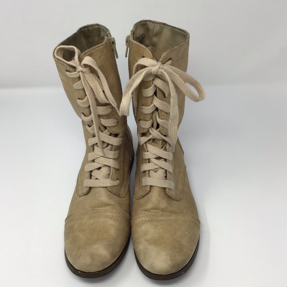 Mossimo Distressed Combat Boots sz 9.5 - Picture 2 of 9